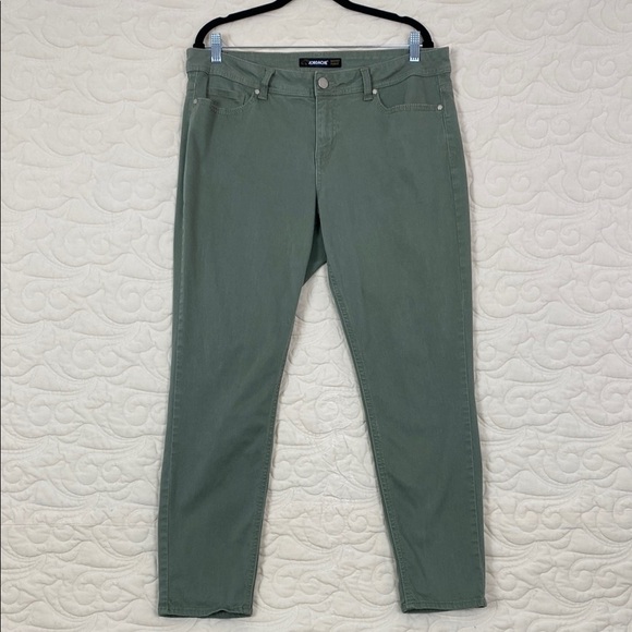 Jordache Skinny Jeans Green Sz 18W - Picture 1 of 11
